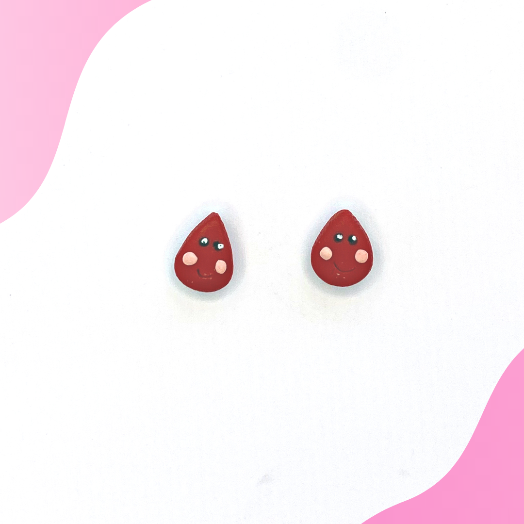 Nurse Earrings (Blood Droplet Studs)