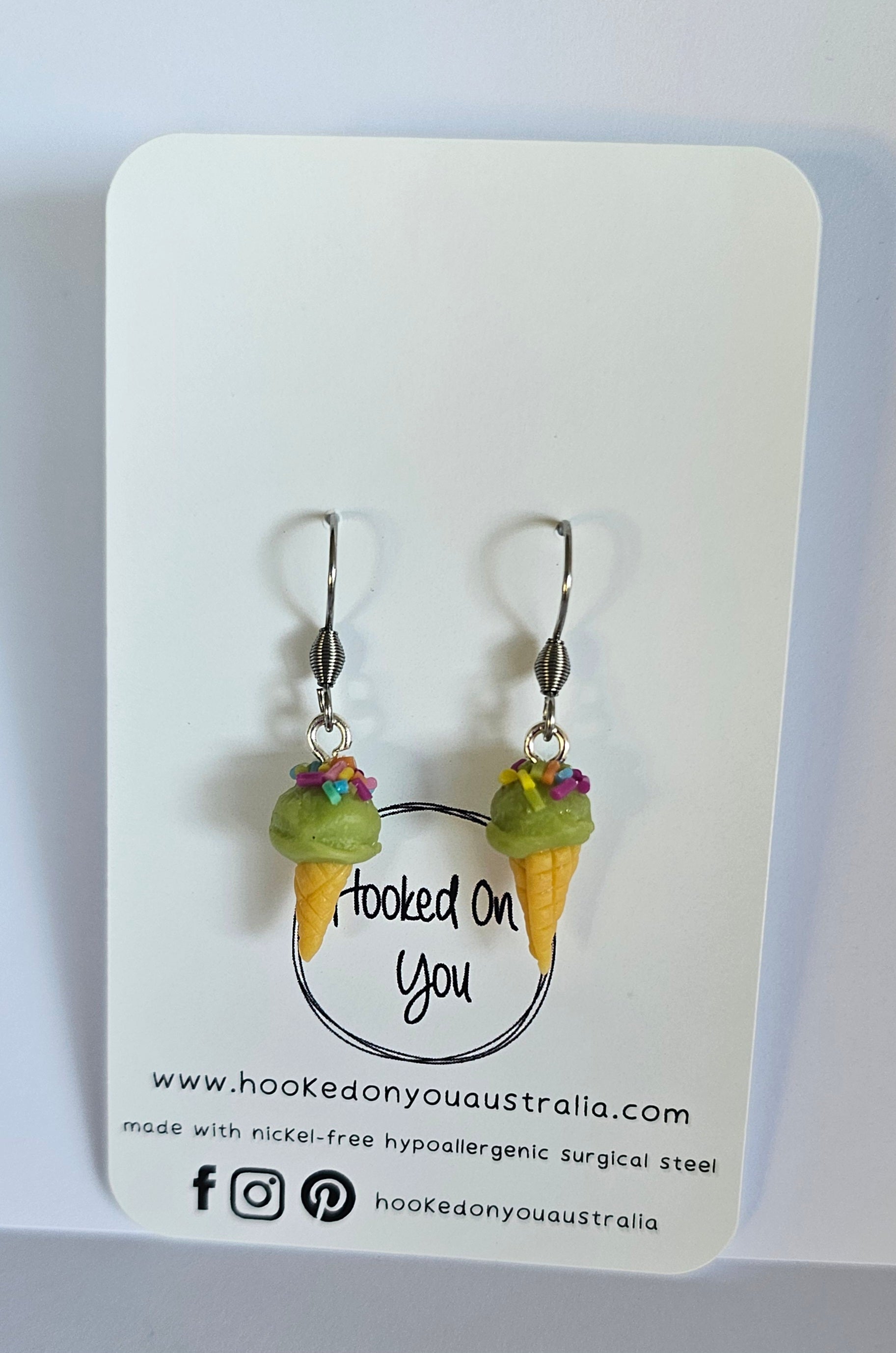 Mini Colourful Ice Cream Earrings