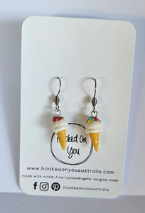 Mini Colourful Ice Cream Earrings