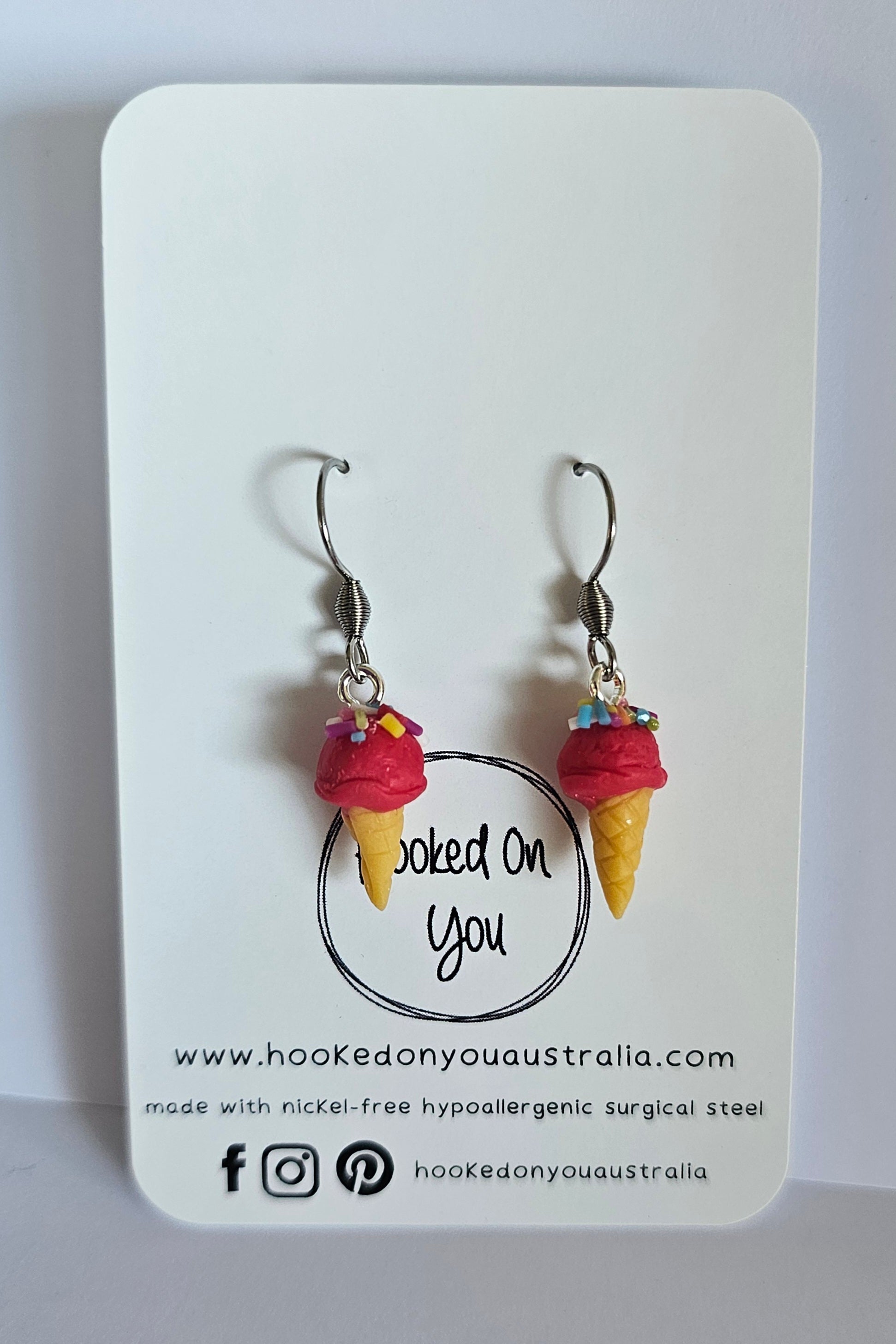 Mini Colourful Ice Cream Earrings