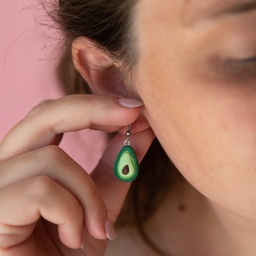 avocado earrings