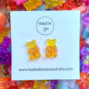 Teddy Bear Dangle Earrings, Bear, Drop Earrings, Acrylic, Handmade, Glitter  Earrings, Jelly Bears, Jewellery, Jewelry, Cute Earrings, Kawaii Earrings,  Sweet Pastel Earrings / Earrings